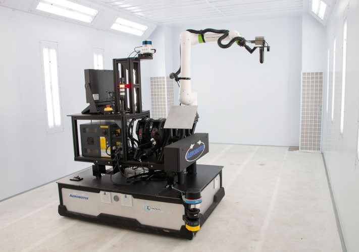 Adaptive Radome Diagnostic System equipment set-up in laboratory