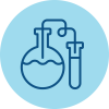 Icon of a test tube in a laboratory